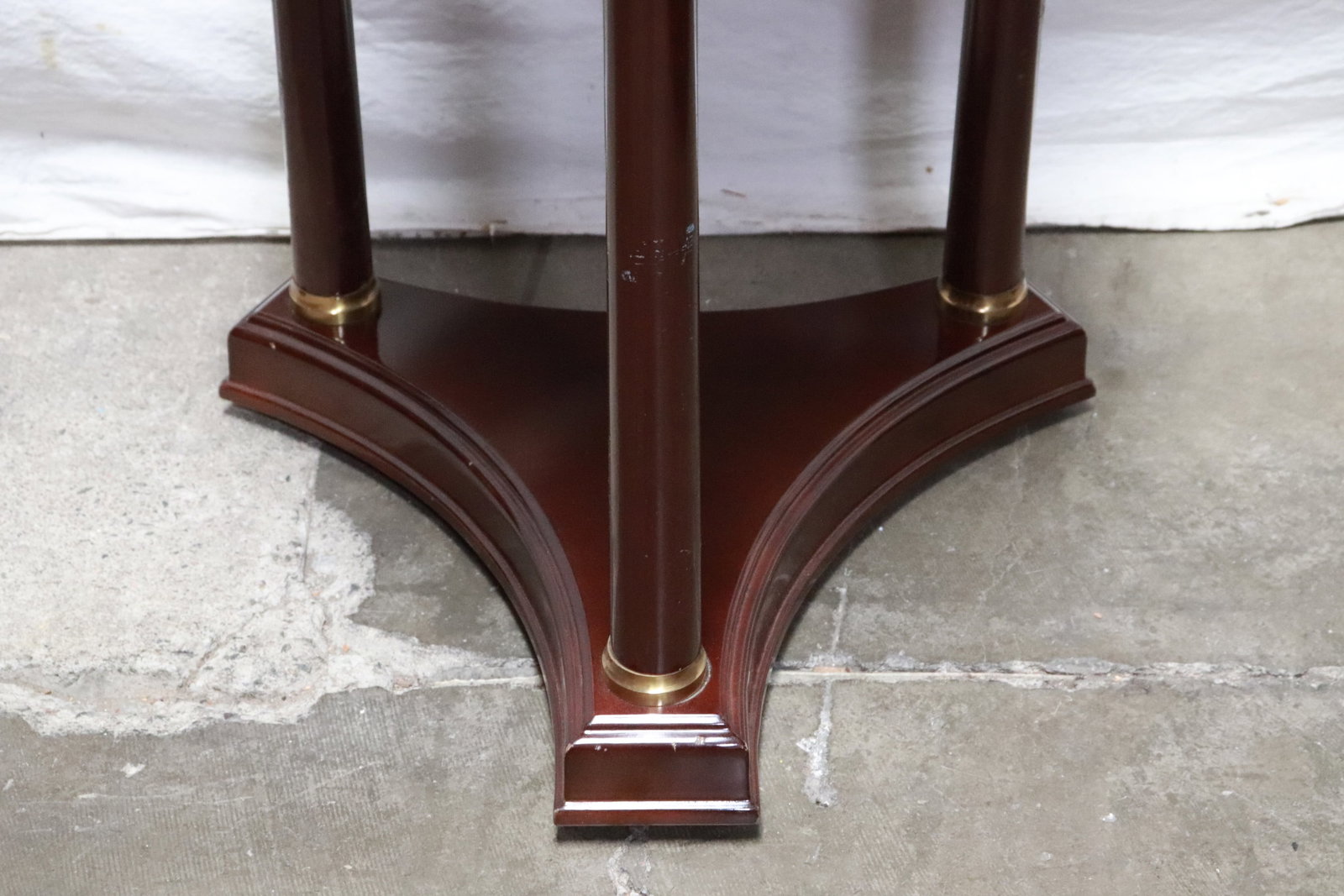 Marble top round lamp table - 2