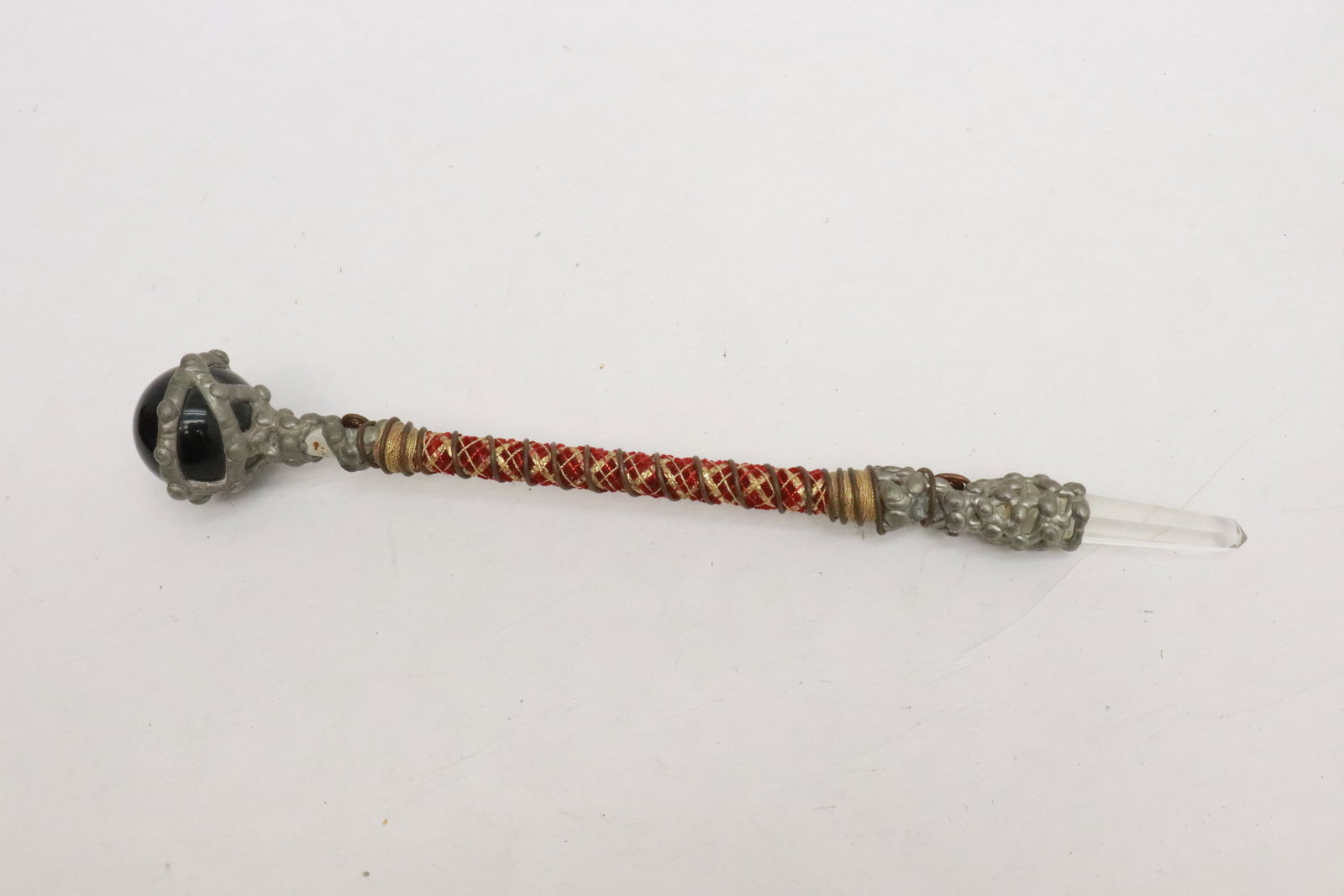 Crystal and metal relic: Crystal and metal relic, 13.15"L