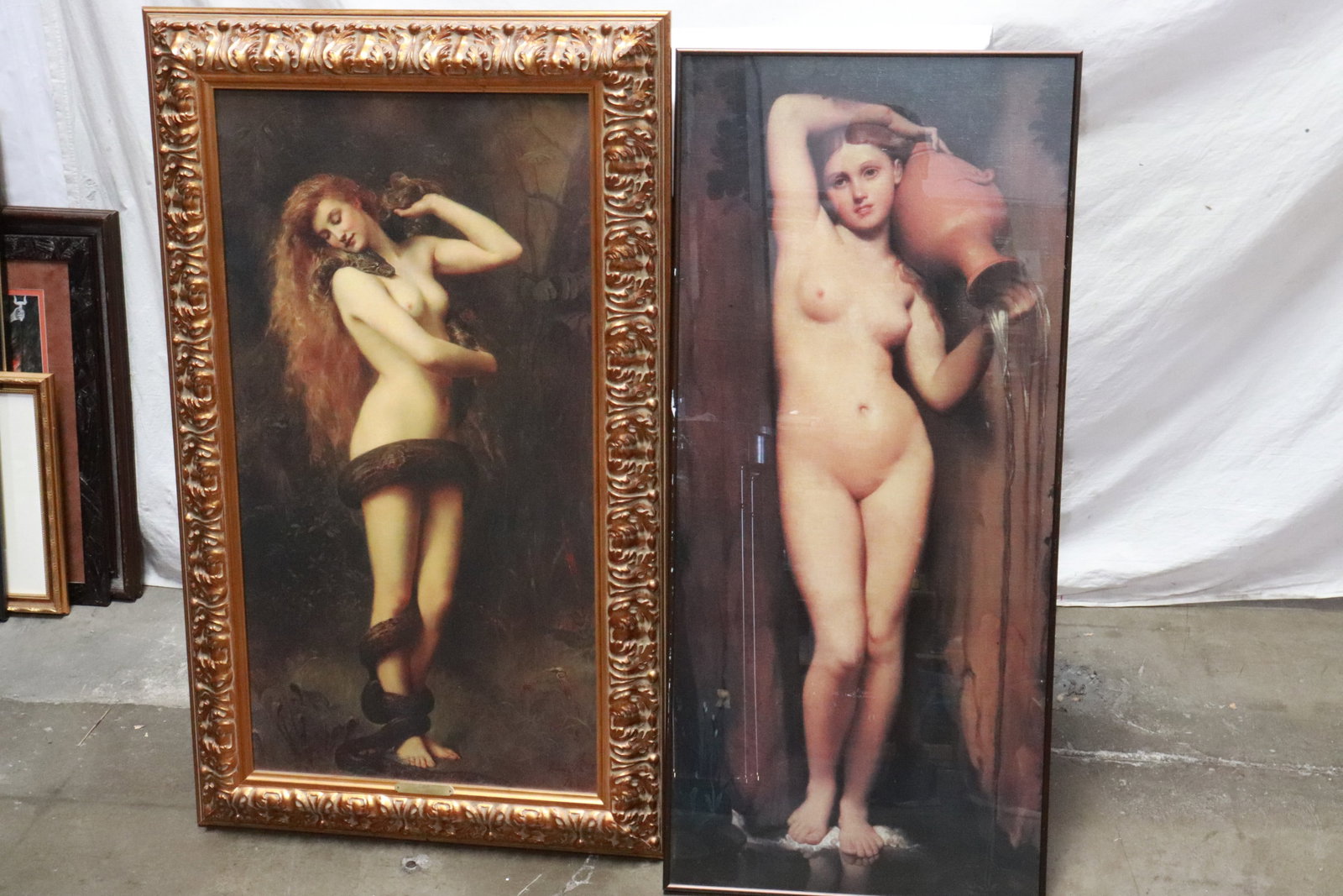2 pieces wall hangings: 2 pieces wall hangings, 38.8"x17.1" (F:39.2"x17.4"x0.8"), 33.3"x17.35" (F:40.5"x24.35"x1.8")