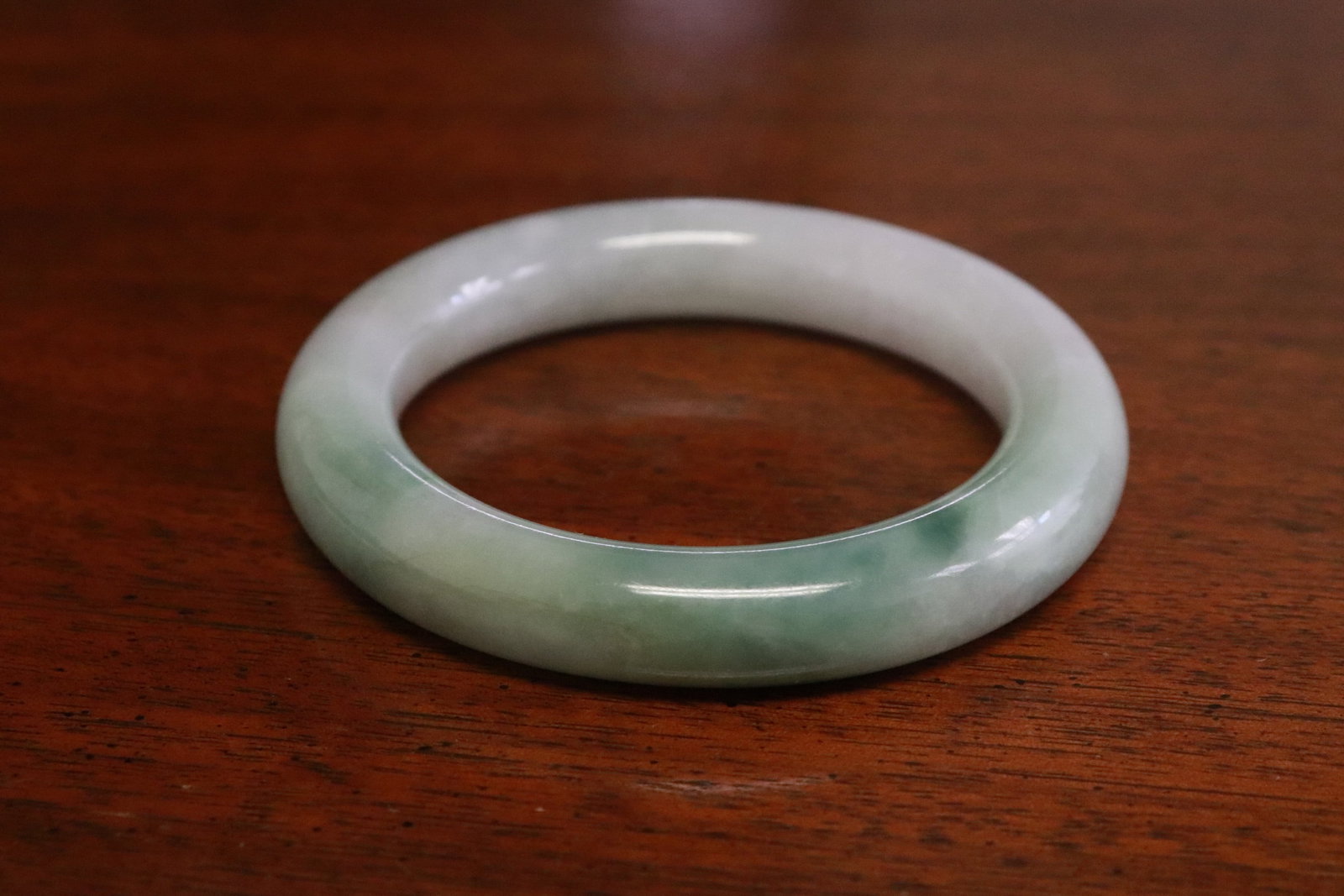2 jadeite carved bangles - 3