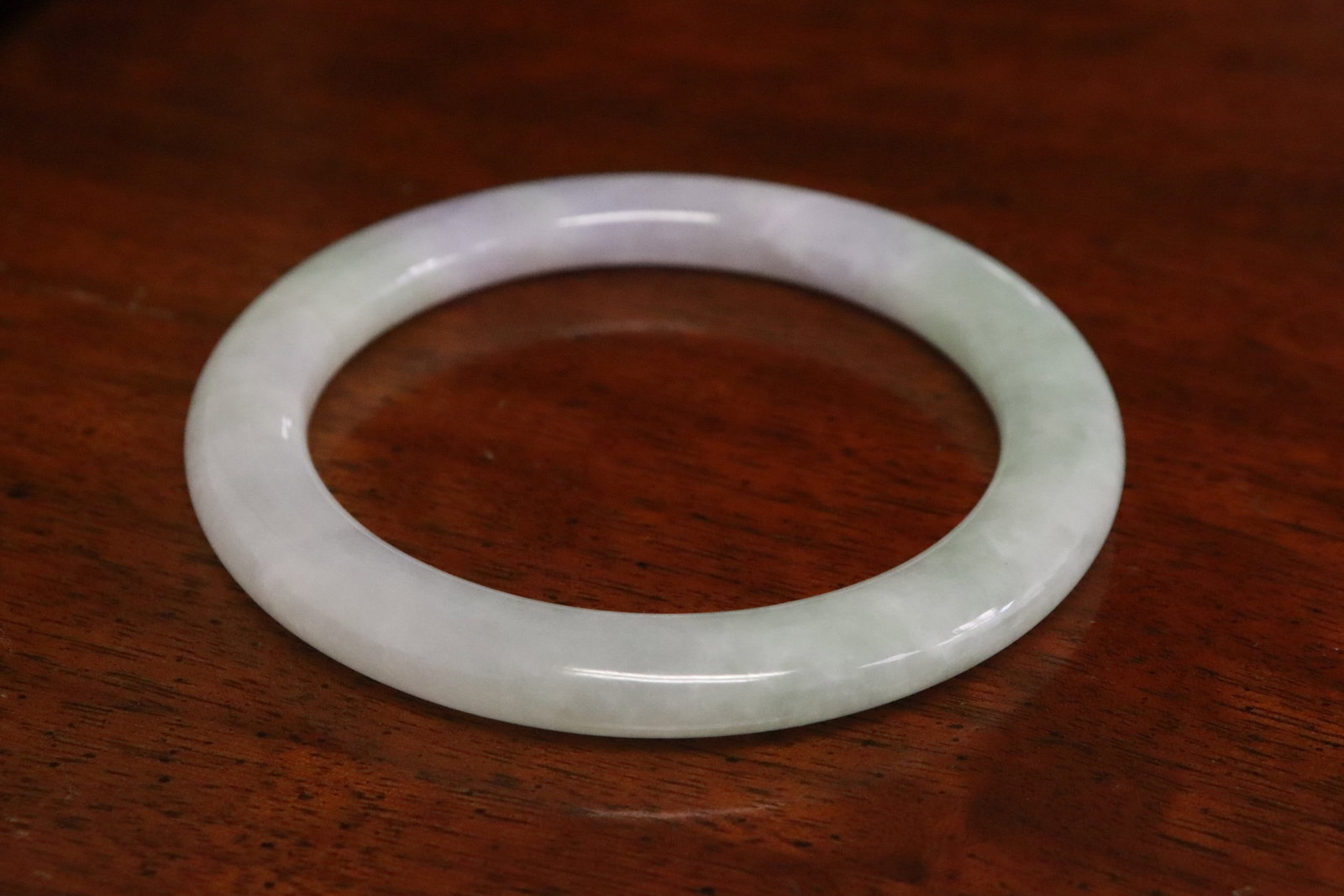 2 jadeite carved bangles - 4