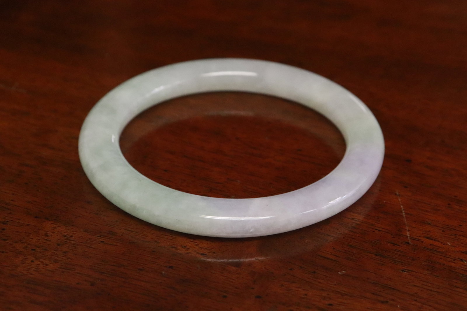 2 jadeite carved bangles - 5