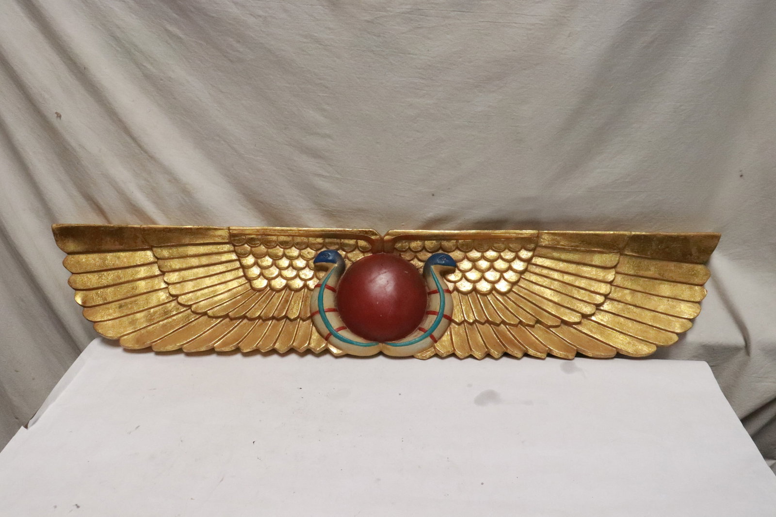 A wing motif wall hanging ornaments: A wing motif wall hanging ornaments, 7.2"x39.5"x1.85"