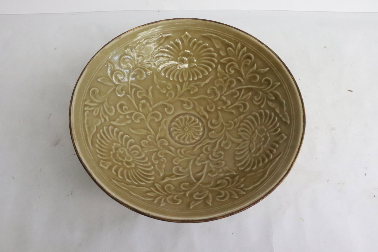Light brown glazed porcelain bowl (1 of 6)