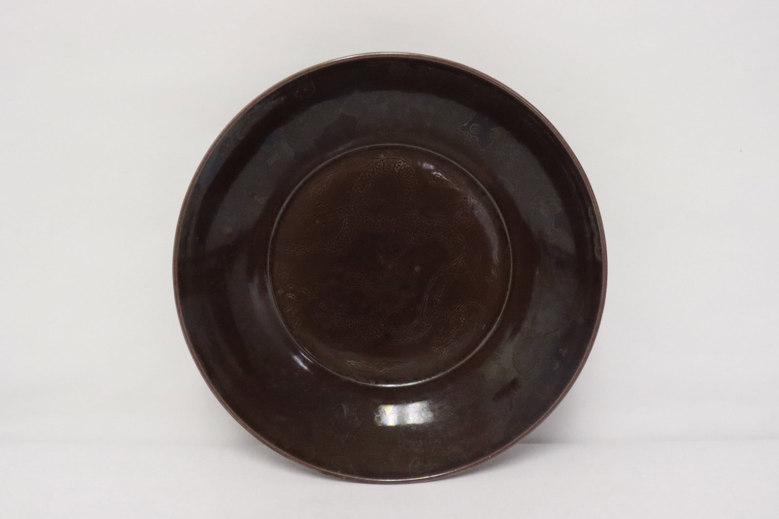 Brown glazed porcelain bowl (1 of 7)