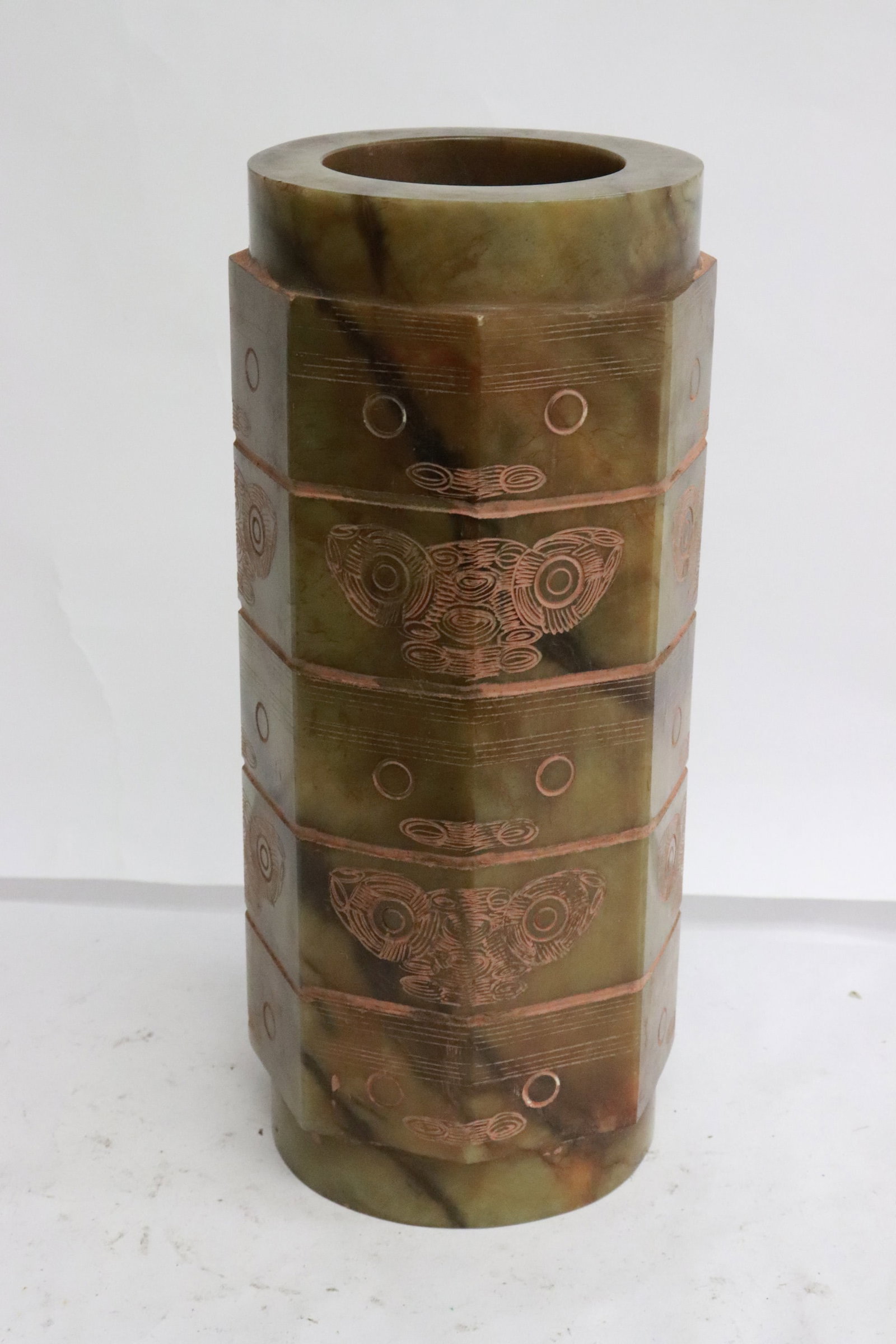 Large jade like stone carving (1 of 7)