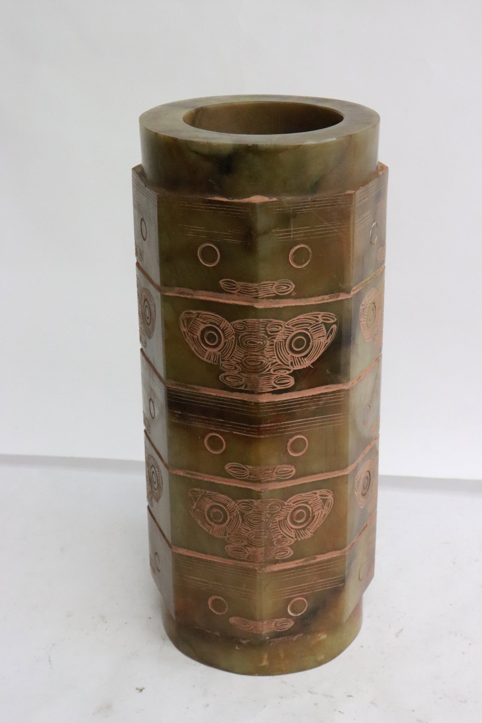 Large jade like stone carving - 2