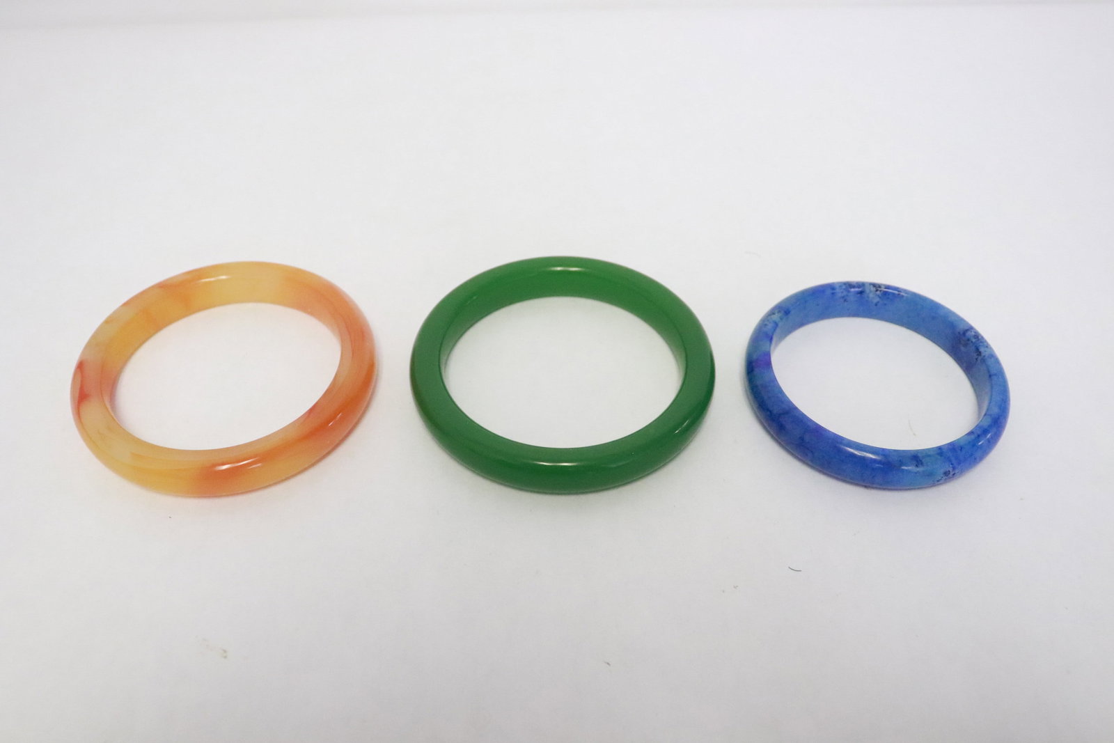 3 bangles: 3 bangles, 0.45"x2.85"dia - 0.5"x3.3"dia