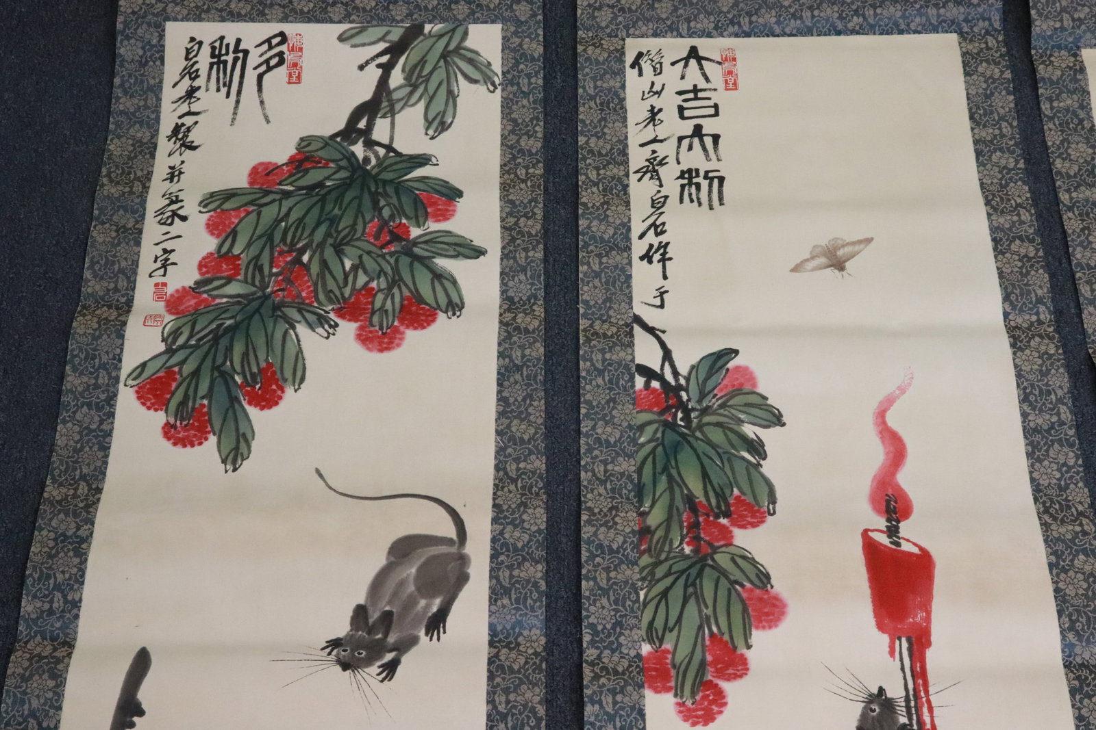 4 Chinese prints scrolls - 4