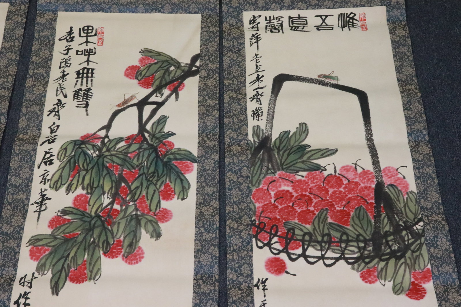 4 Chinese prints scrolls - 8