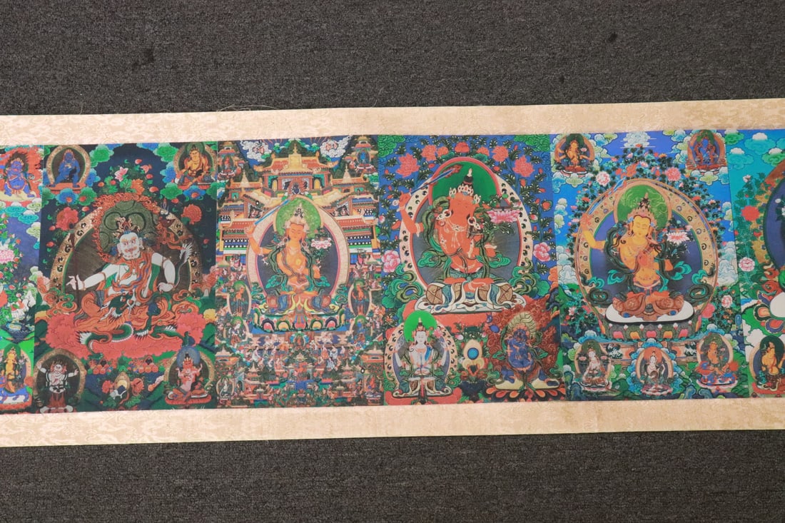 A long Chinese print hand scroll - 4