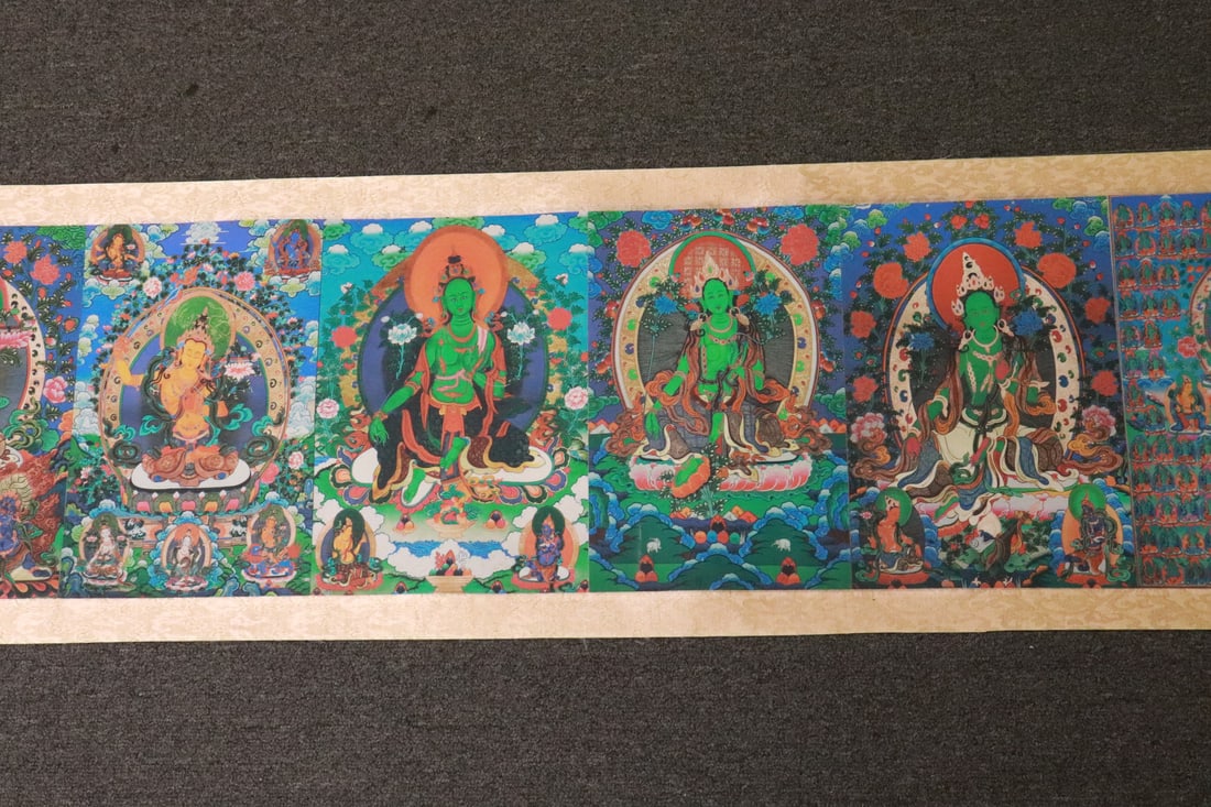 A long Chinese print hand scroll - 5