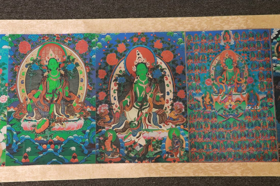 A long Chinese print hand scroll - 7