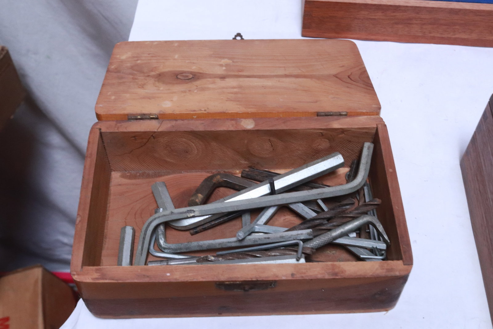 5 wood storage boxes - 7