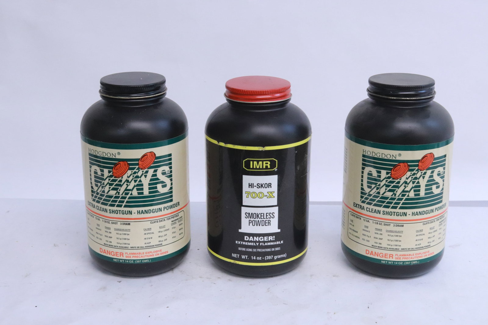 Three 14oz gun powder cans (1 of 9)