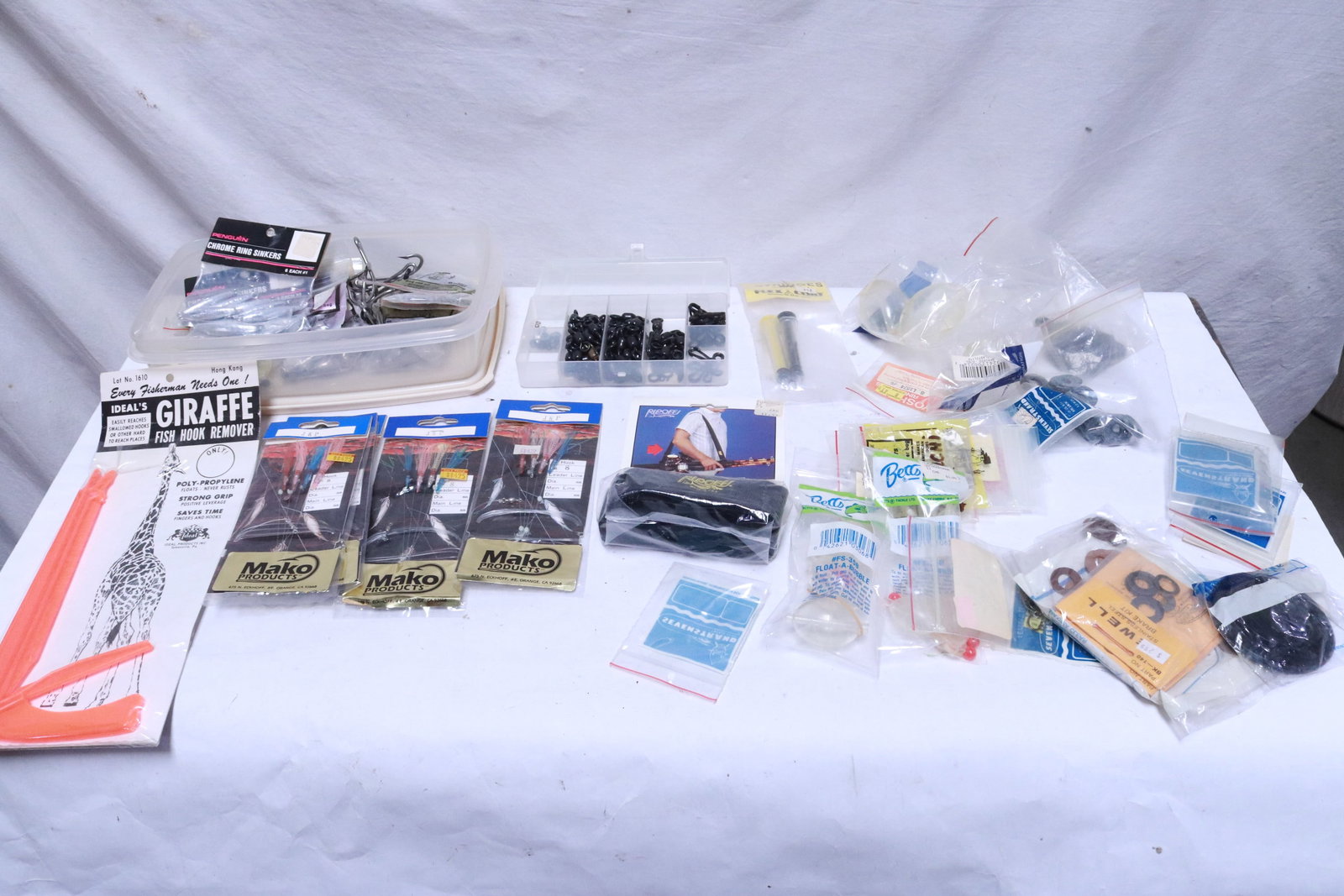 Large lot of fishing tackles, hooks, weights, etc.: Large lot of fishing tackles, hooks, weights, etc.