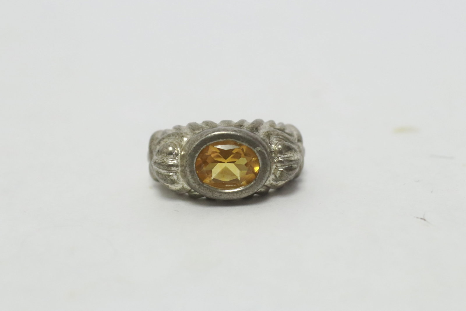 Sterling designer citrine ring by Judith Ripka (1 of 5)
