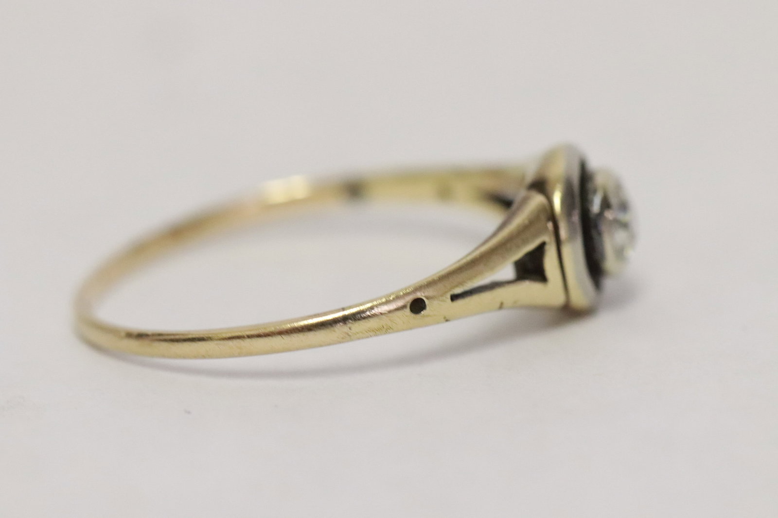 14K Y/G diamond ring - 4