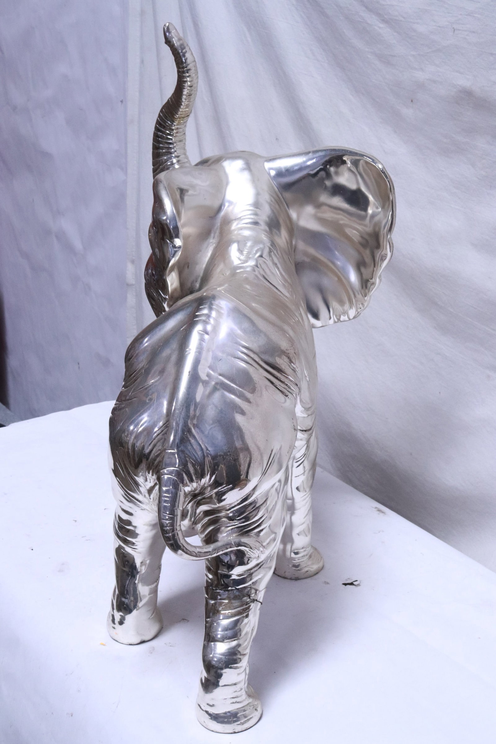 A large silver overlay elephant - 7