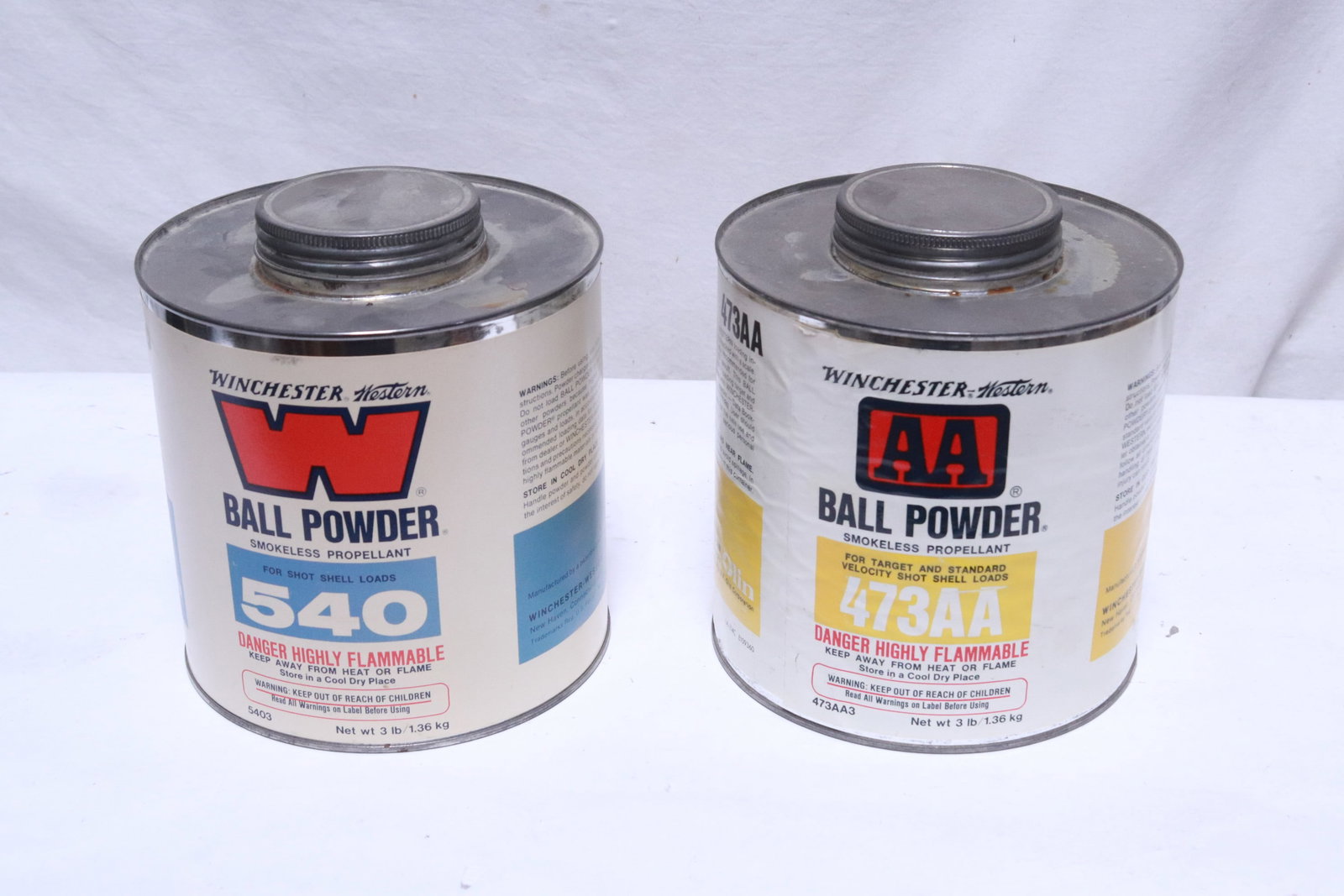 Two 3 LBs can of Winchester Ball powder (1 of 5)
