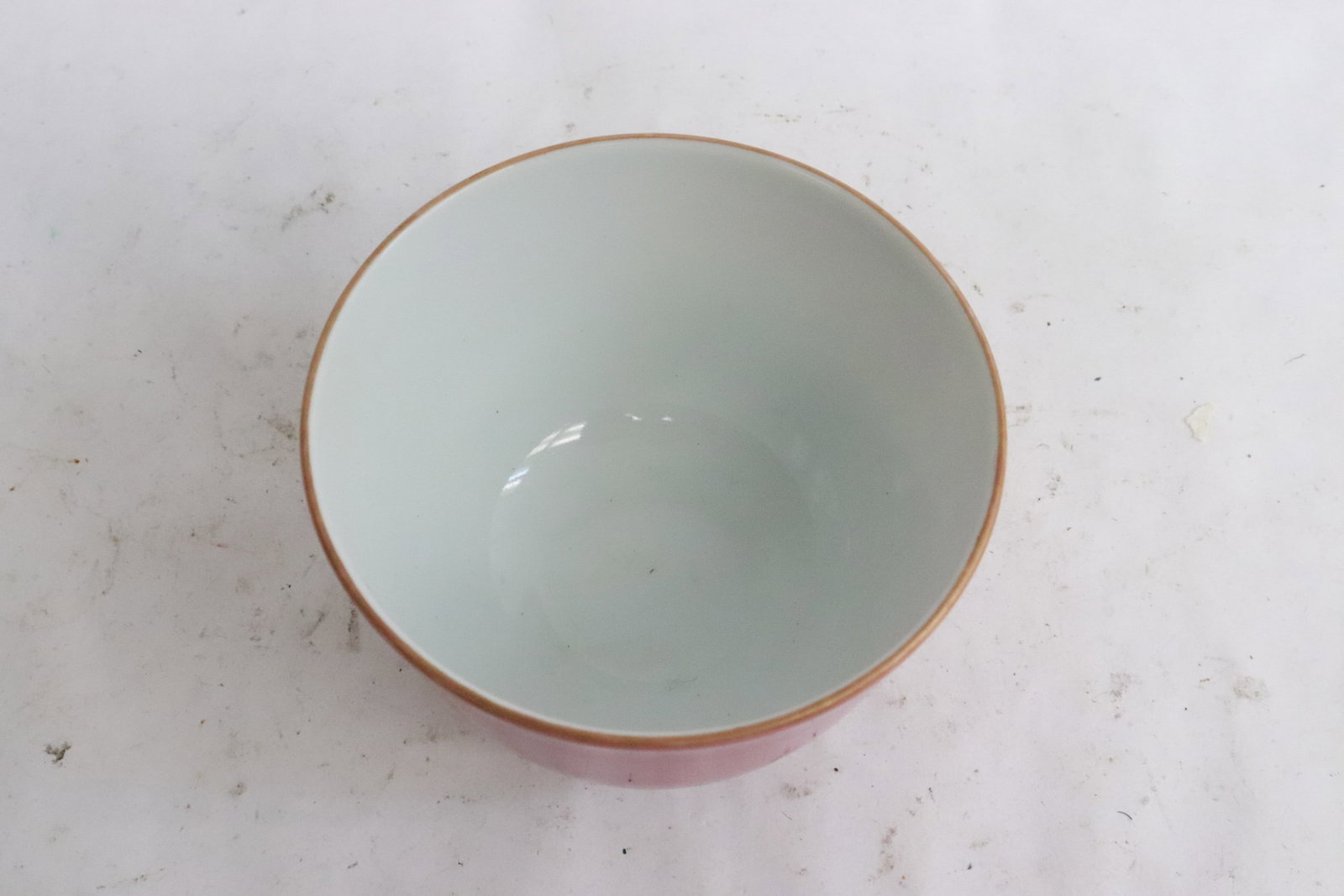 Fine pink glazed teacup - 3