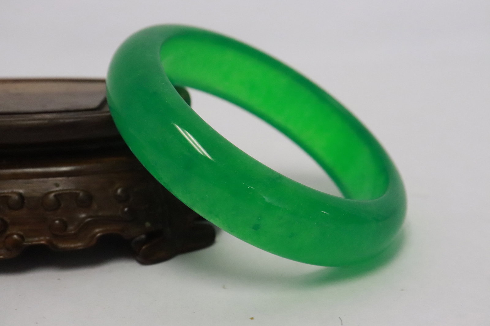 2 jadeite like bangles - 4