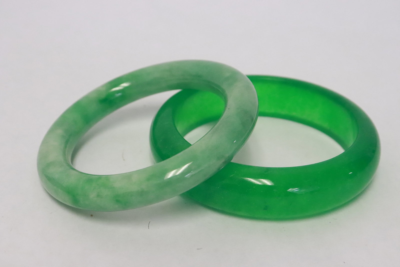2 jadeite like bangles - 9