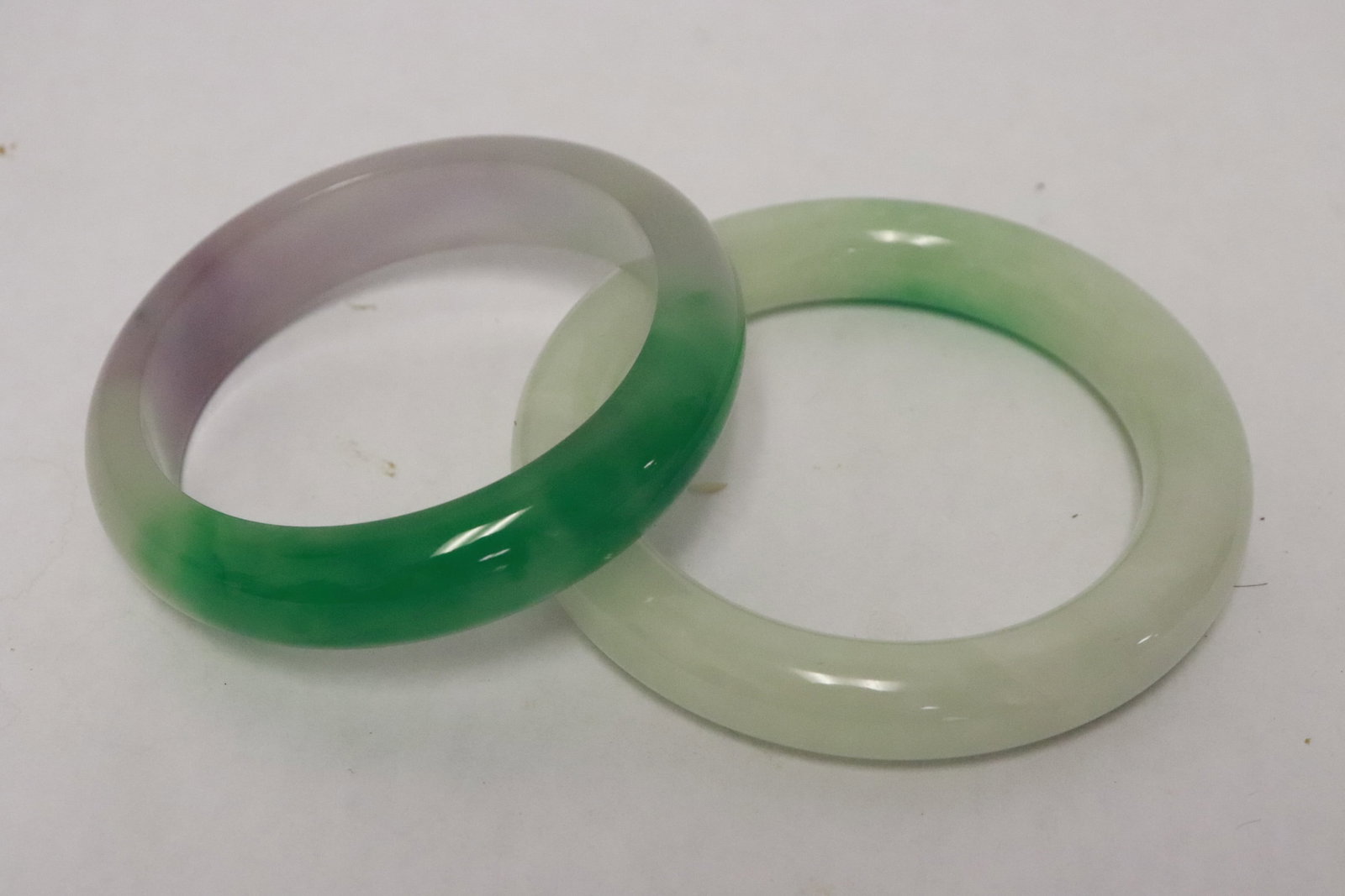 2 jadeite like bangles - 11