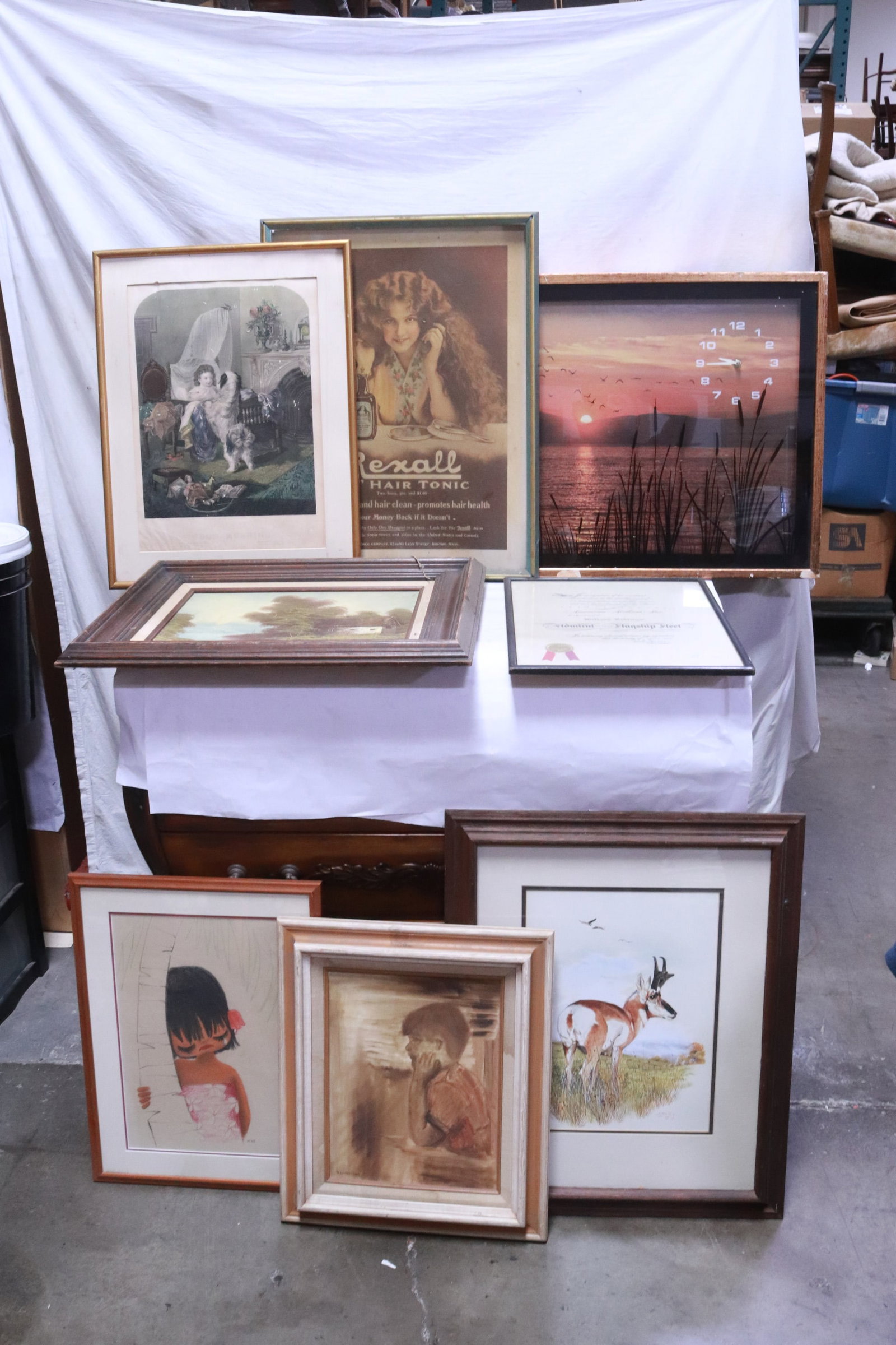 8 pieces wall art: 8 pieces wall art, 17.5"x12.9" (F: 18.5"x13.9"x0.4") - 19.65"x27.6" (F: 21"x28.9"x2.5")