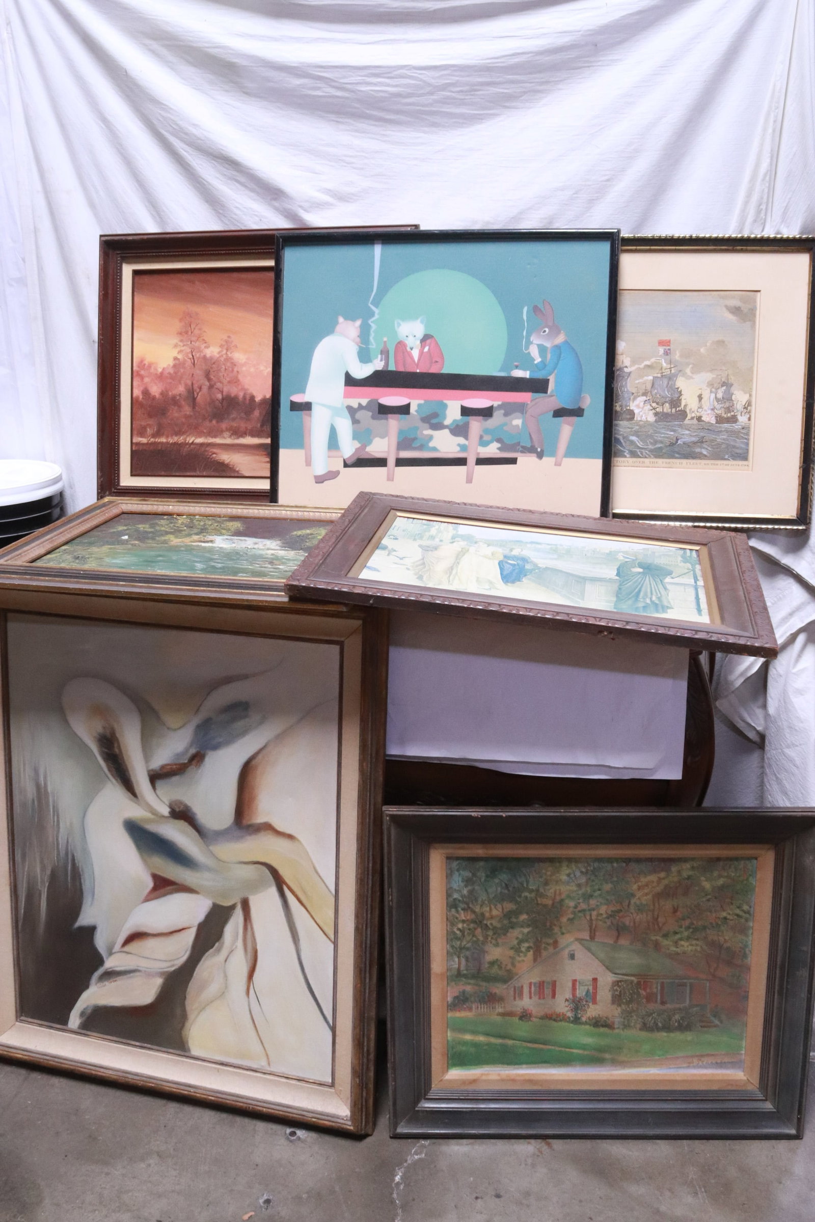 7 pieces wall art: 7 pieces wall art, 20.5"x24.75"x1.8" - 36.25"x29.9"x1.7"