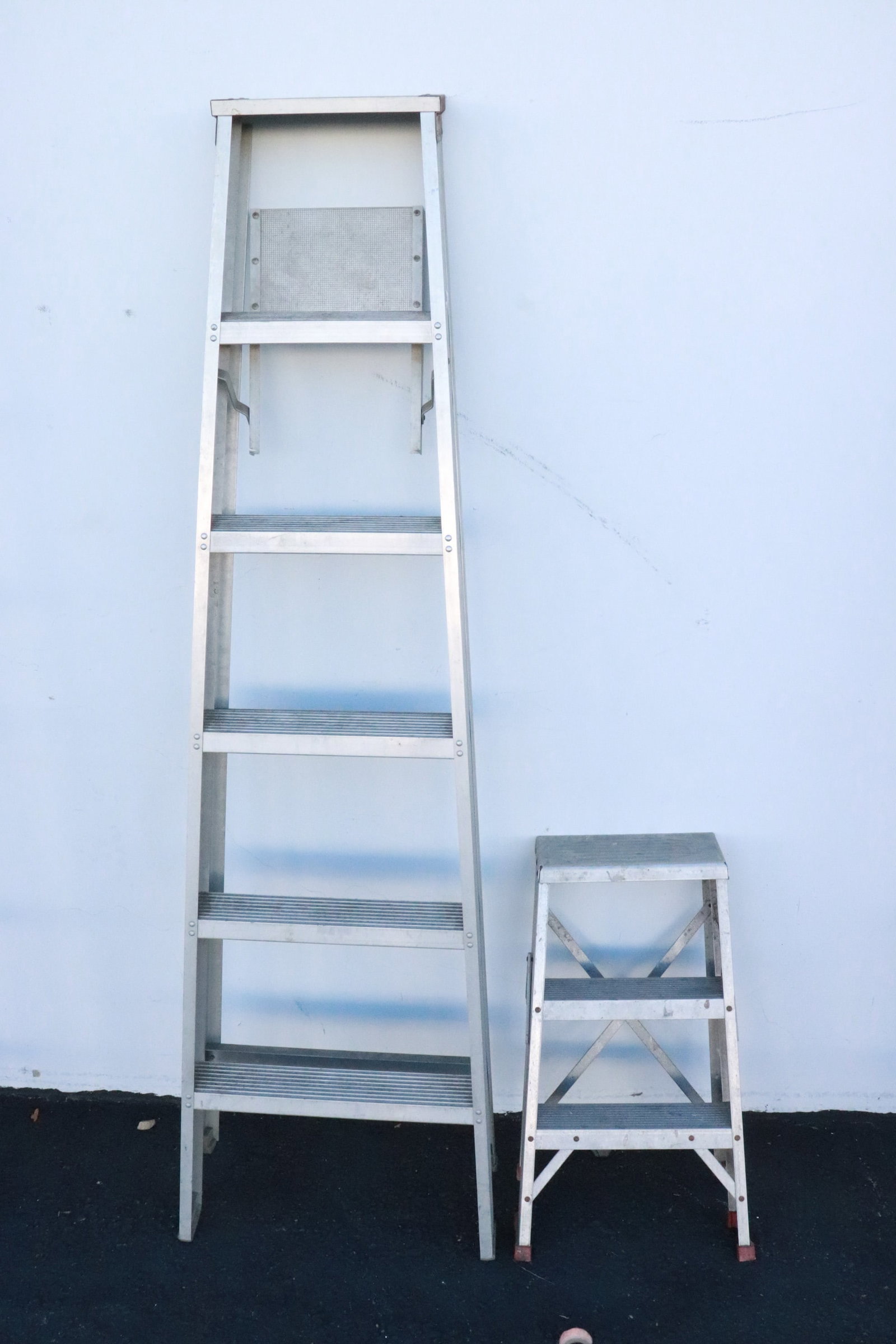 An aluminum ladder, and a small ladder (1 of 4)