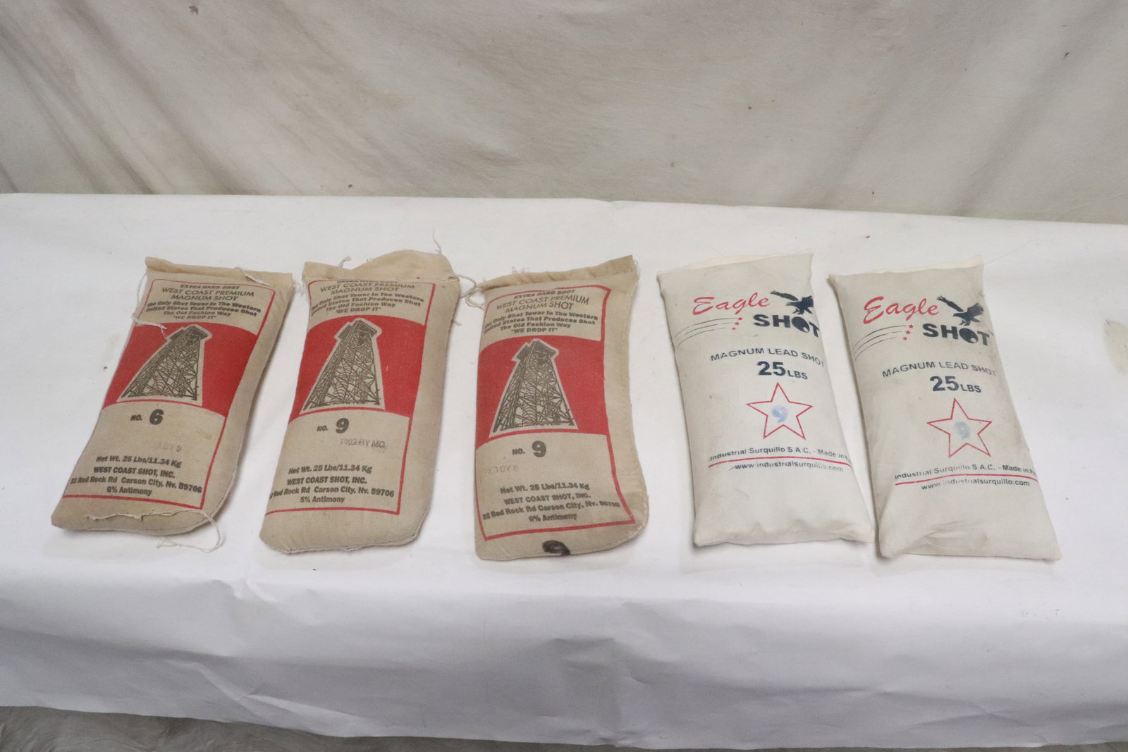 5 bags of 25 lbs each premium magnum lead shot (1 of 4)