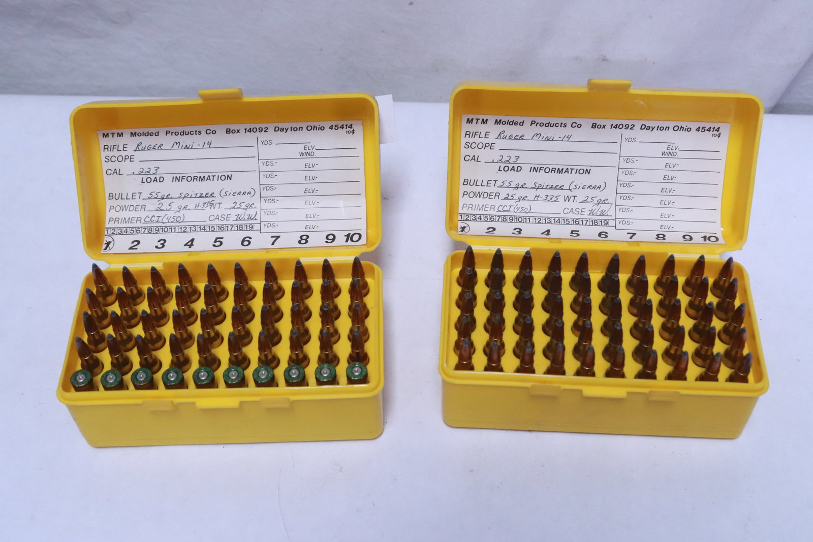 2 boxes Ruger mini-14 0.223 caliber bullets, & 10 empty shells (1 of 7)
