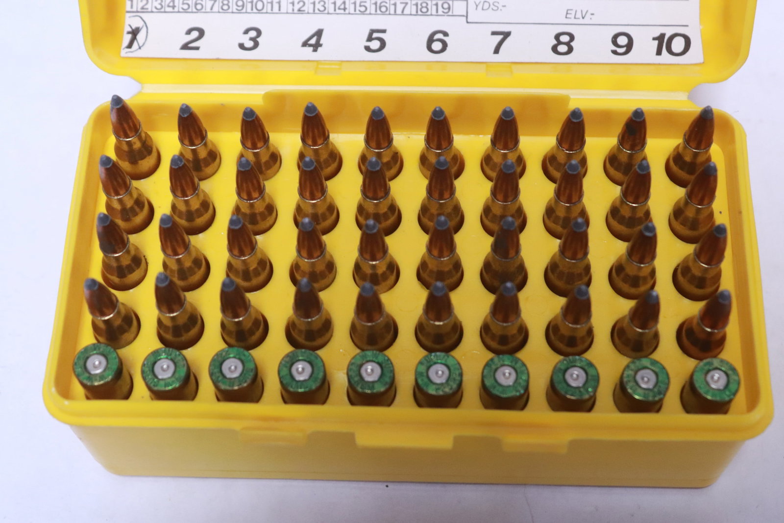 2 boxes Ruger mini-14 0.223 caliber bullets, & 10 empty shells - 4