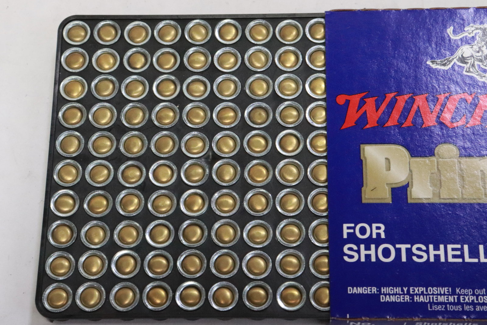 400 round Winchester Primers, & misc. empty shells - 9