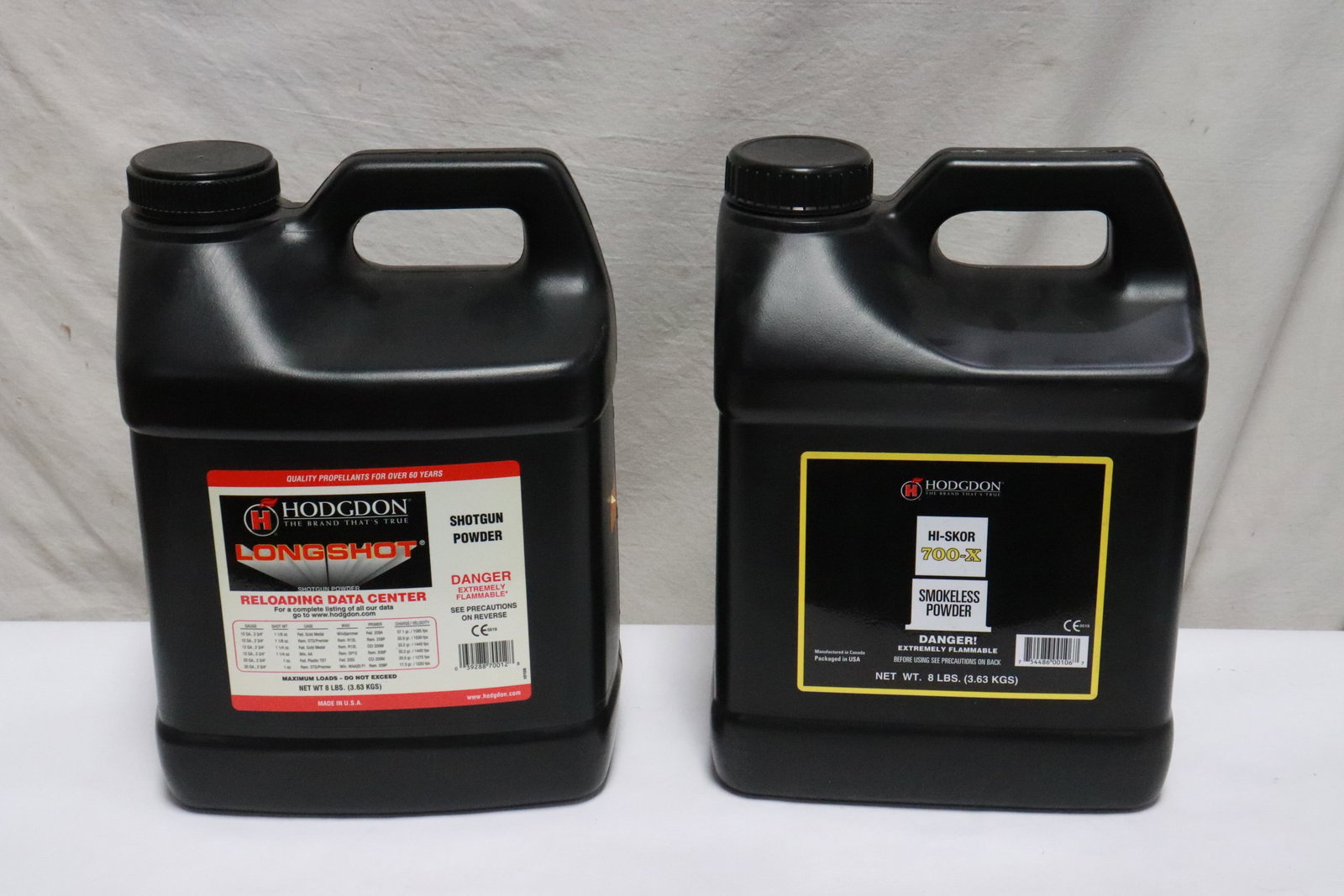 2 bottles of 8 lbs longshot shotgun powder: 2 bottles of 8 lbs longshot shotgun powder, all containers appear to be as new with retailer stock and seal under lid, NO shipping on this lot, local pickup only