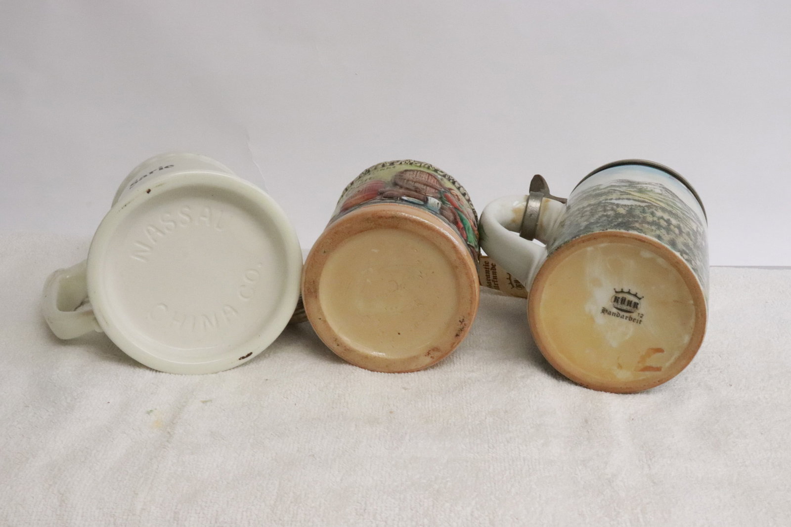 3 beer steins; including a dated 1937 UCLA example - 10