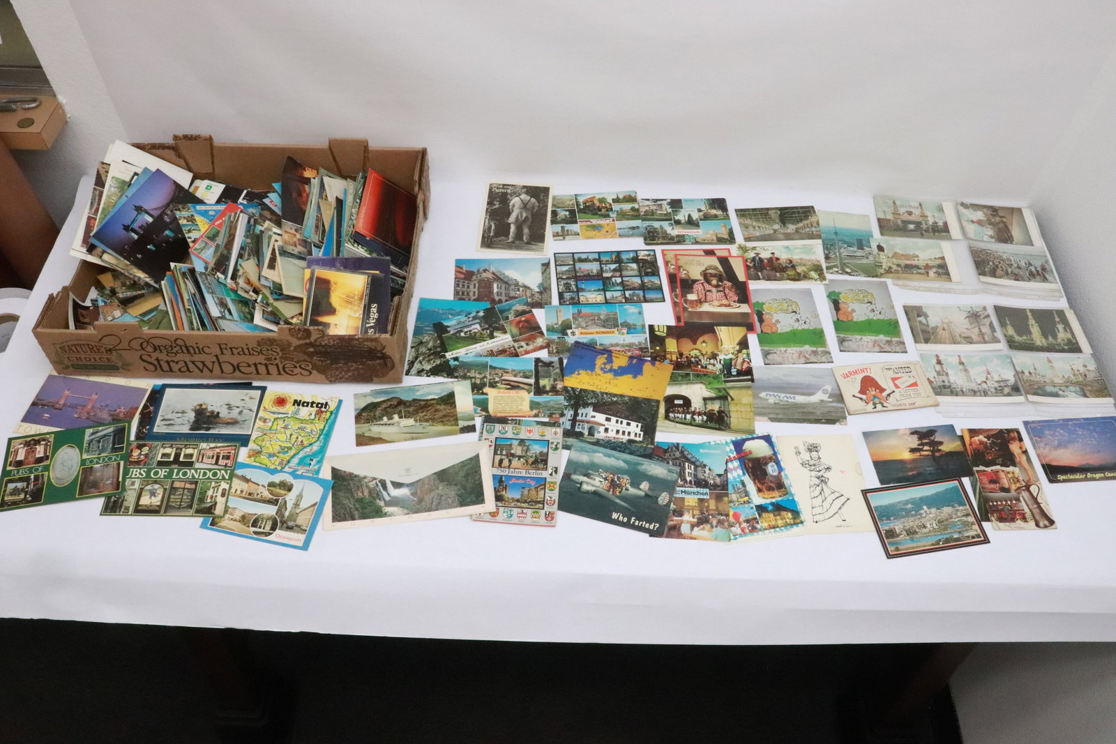 Large lot of vintage American & European postcards (1 of 8)