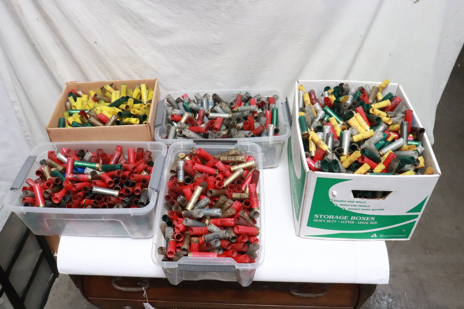 Approx. 2200 GA 12/20 used shotgun shells (1 of 7)