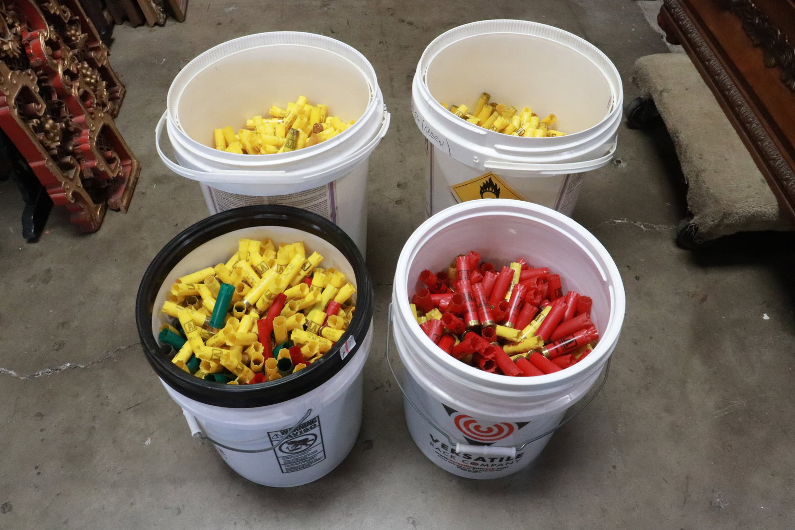 Approx. 2000 GA 12/20 used shotgun shells: Approx. 2000 GA 12/20 used shotgun shells