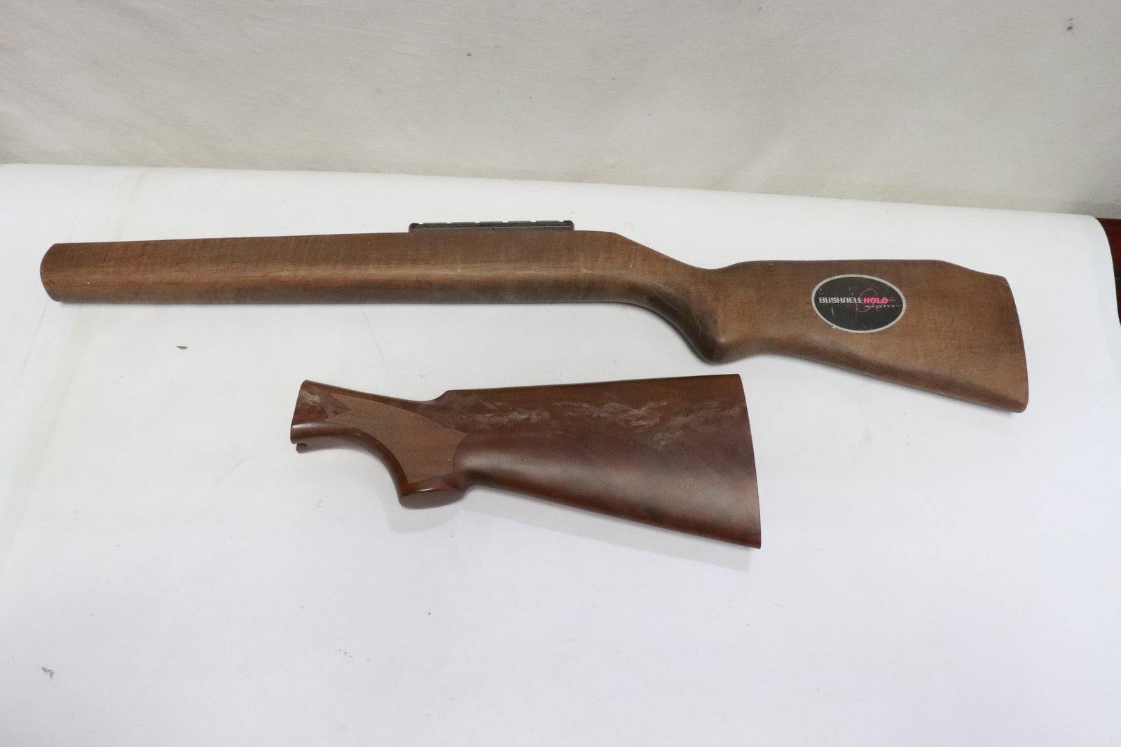 2 wood rifle stocks: 2 wood rifle stocks, 12.3"L, 28.5"L