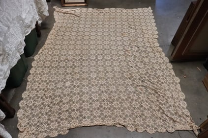 Beautiful Victorian lace tablecloth