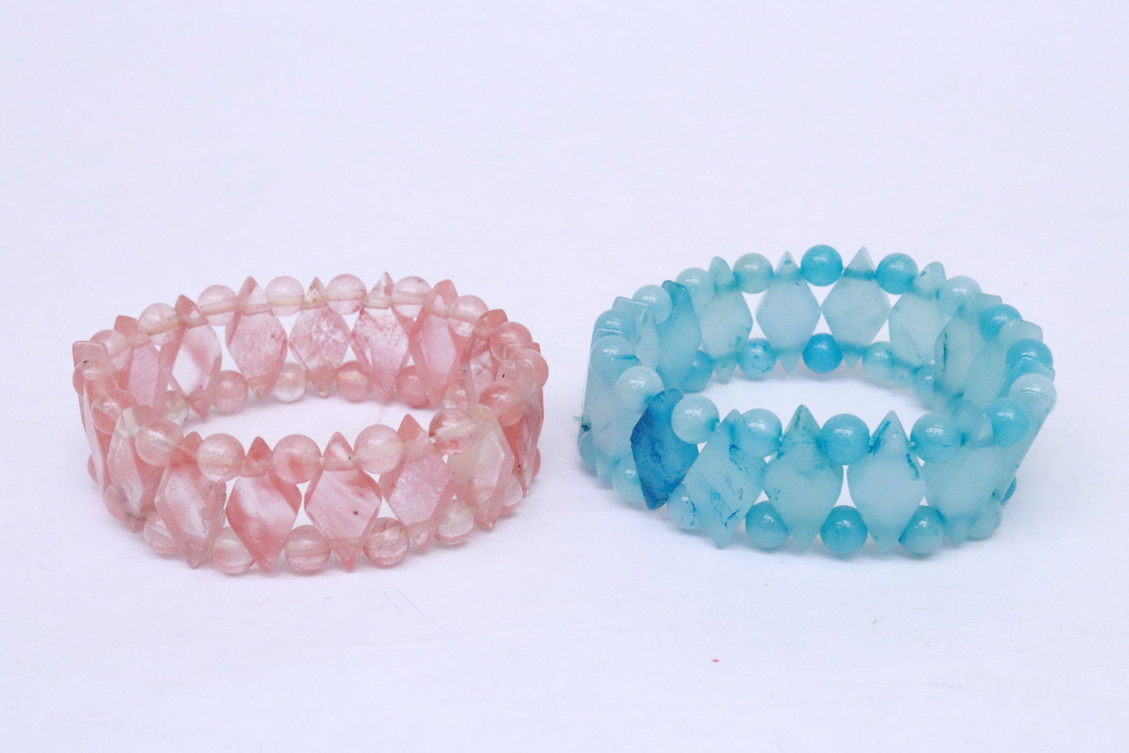 7 semi-precious stone bracelets - 2
