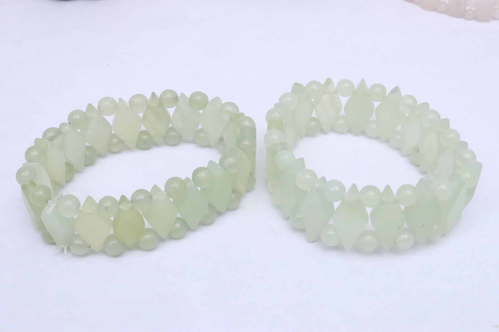 7 semi-precious stone bracelets - 4