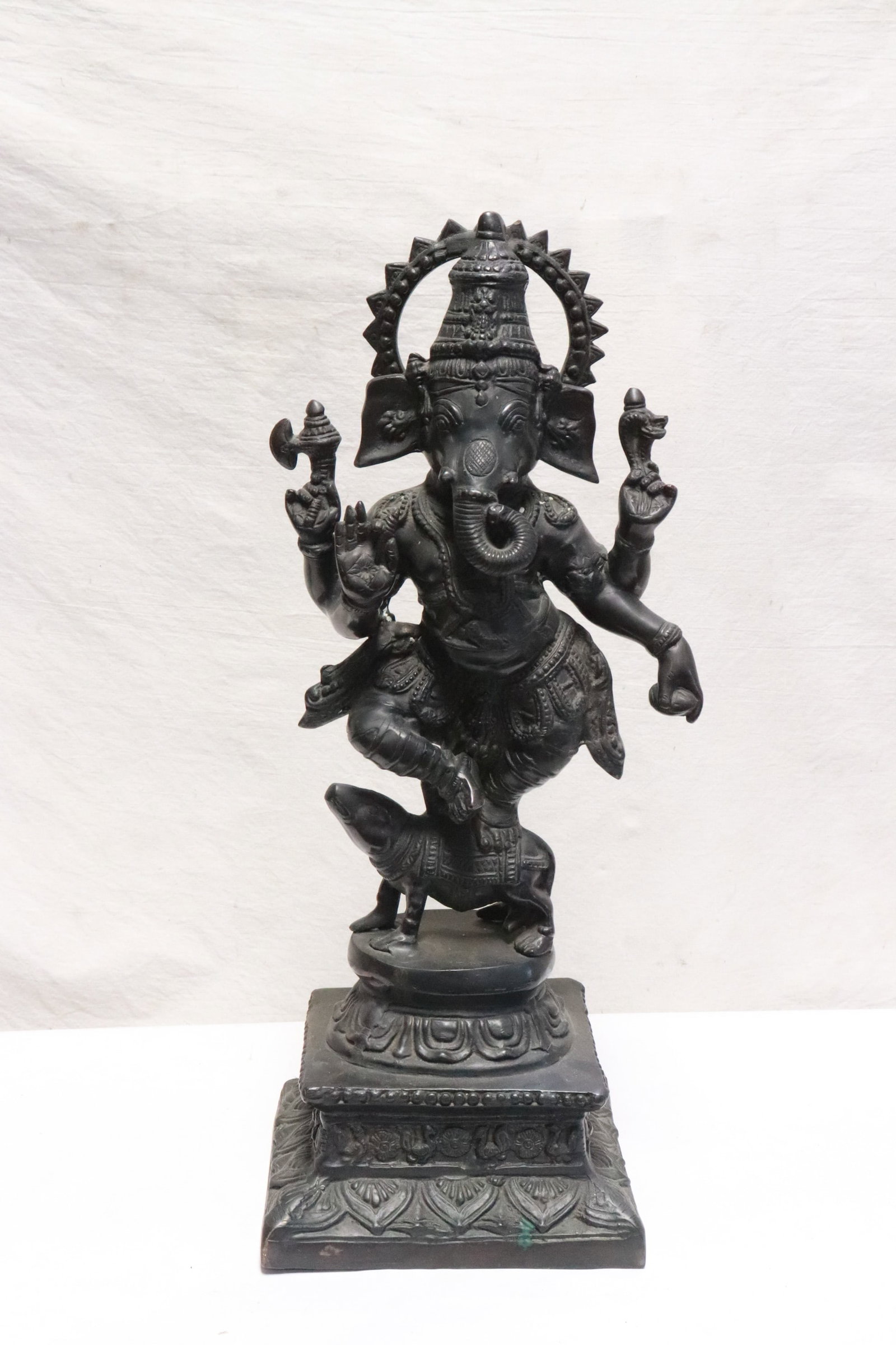 A South Asia bronze sculpture of Ganesha: A South Asia bronze sculpture of Ganesha, 22.25"H