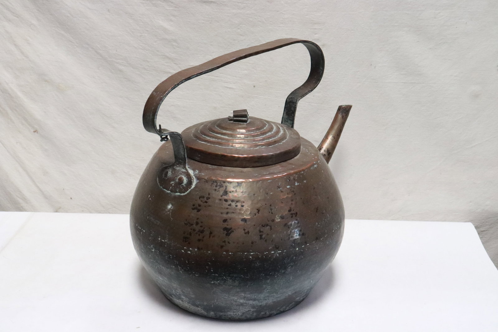 A massive copper teapot - 3