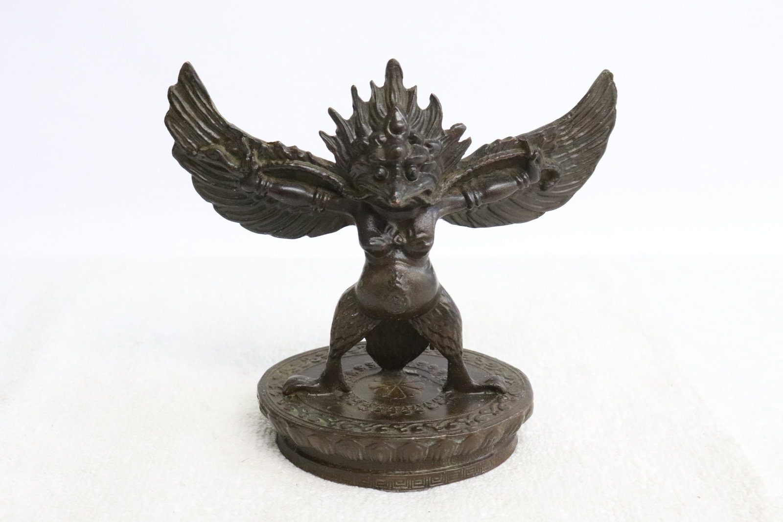 South Asian bronze sculpture of deity (1 of 6)