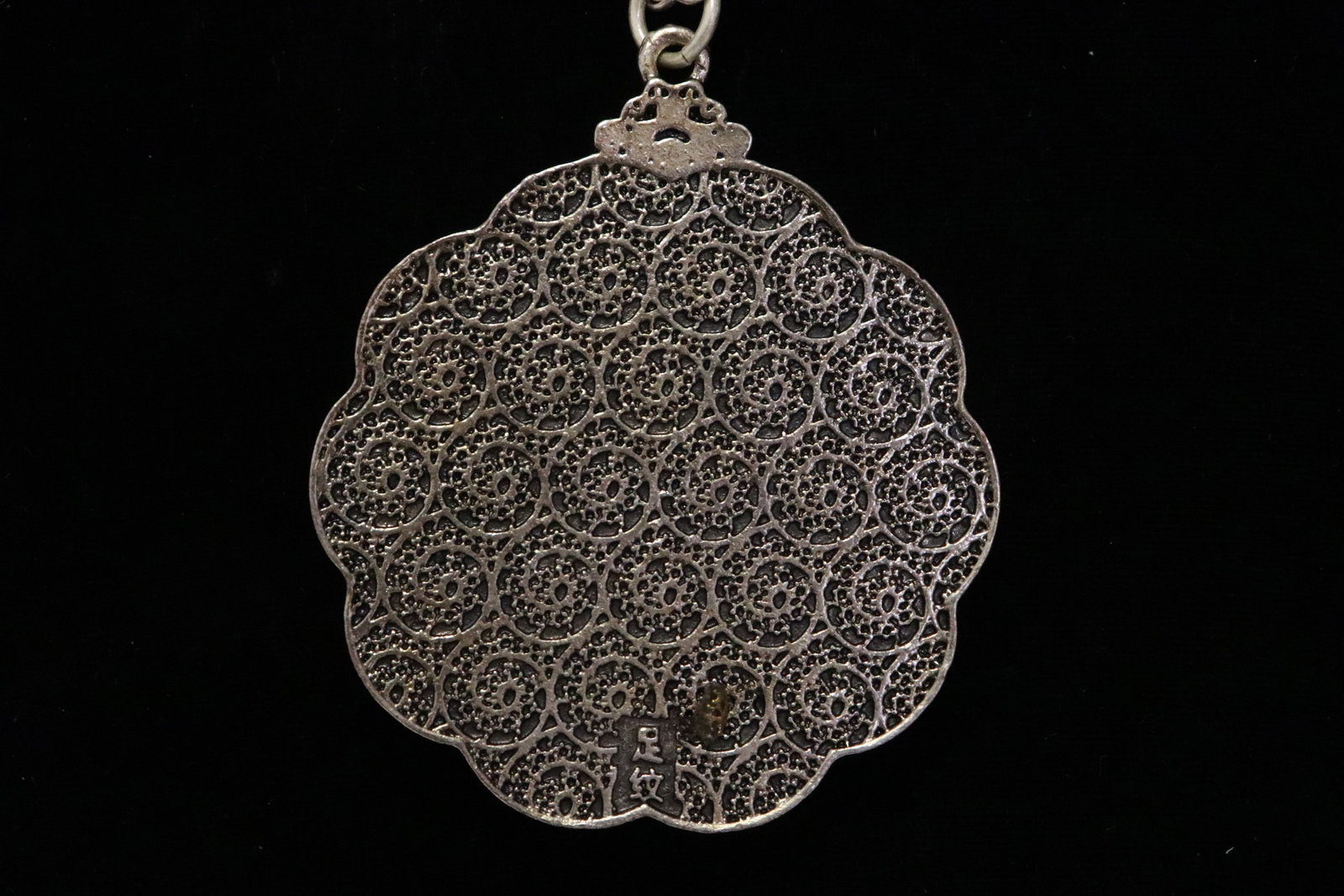 2 ornaments with jade like insert - 8