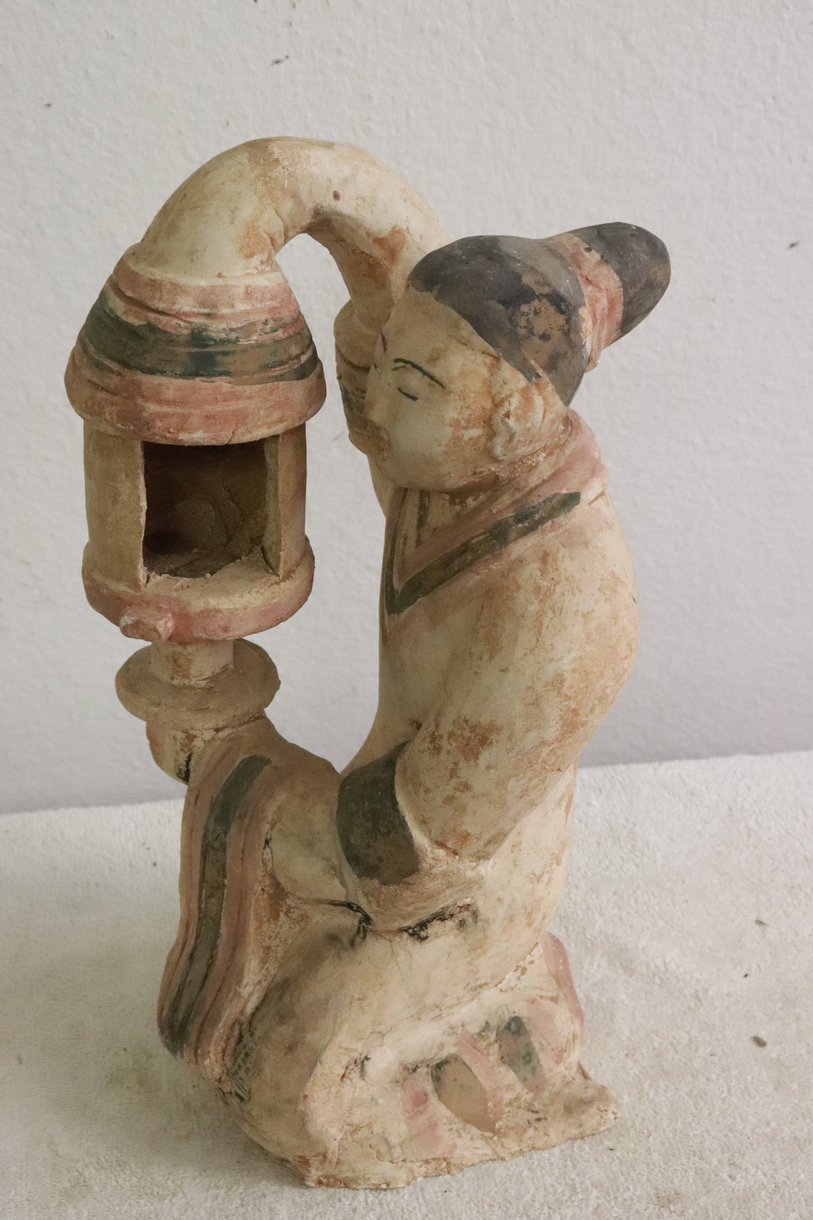 Tang style earthenware figure: Tang style earthenware figure, 12"H