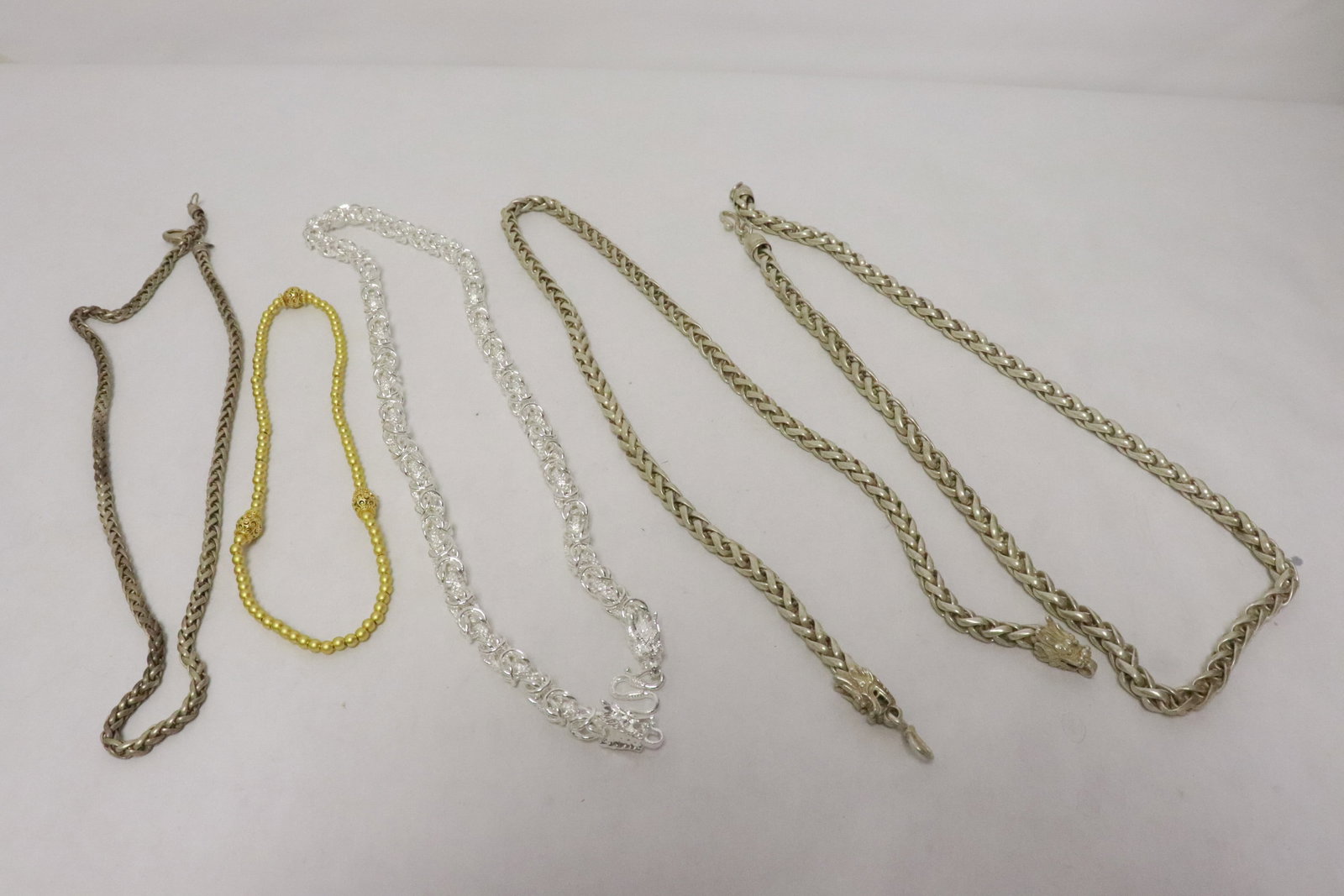 5 necklaces: 5 necklaces, 15"L - 24.3"L